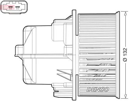 Вентилятор салону LAND ROVER / VOLVO Range Rover Evoque / XC60 2011 - denso ""DEA33002"