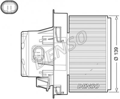 Вентилятор салону PEUGEOT 207 2006 - denso ""DEA21012"