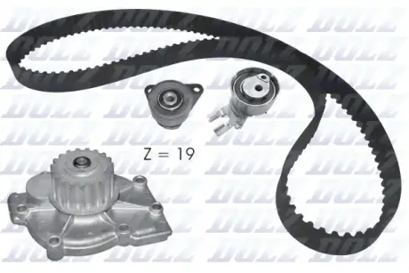 FOR К-кт ГРМ (помпа+2 ролика+ремень) FOCUS 2.5 05-, KUGA 2.5 08-, MONDEO 2.5 07-, VOLVO S40 2.4 04- DOLZ KD164 Форд S-Max