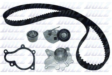 HYUNDAI К-т ГРМ (ремень+2ролика+помпа) Accent,Santa Fe,Tucson,Kia 1.5/2.0CRDI dolz KD183 на Хендай Матрикс