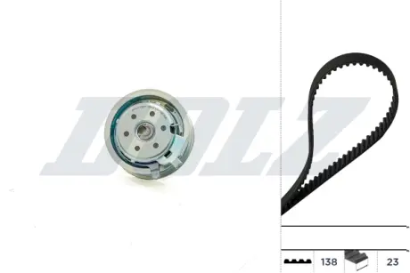 К-кт. ГРМ (рем.+ролик+крепление) Audi 1,6 A3/A4 VW Golf IV 1,6/2,0Skoda 1,6/2,0 Seat DOLZ SKD050 Фольксваген Гольф 6
