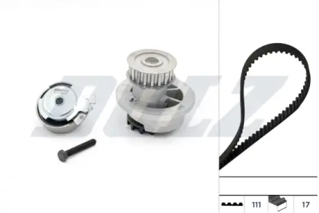 OPEL К-т ГРМ (помпа+ремень+ролик+крепление) 1,2-2,2: Astra F, Vectra, Corsa, Combo DAEWOO DOLZ KD021