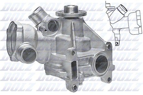 Насос системы охлаждения dolz M174 на Мерседес W126