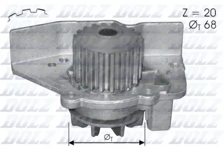 Водяная помпа (насос) DOLZ C118