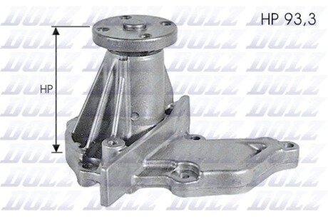 Водяной насос dolz F133 на Мазда 2