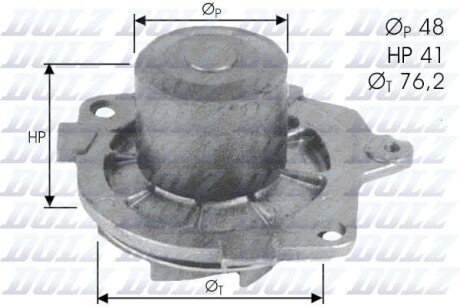 Водяной насос dolz S314 на Сузуки Сх4