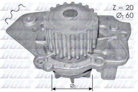 Водяной насос dolz T136