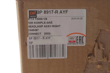 Передняя фара dp group BP8917RAYF
