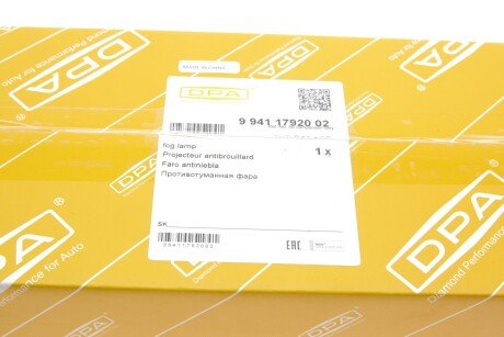Фара протитуманна передня ліва dpa 99411792002