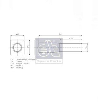Болт колеса dt 117034