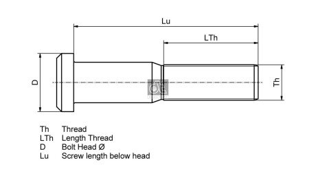 Болт колеса dt 4.40237