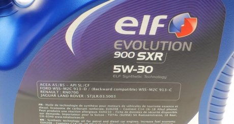 Масло моторное Evolution 900 SXR 5W-30 (5 л) elf 217558