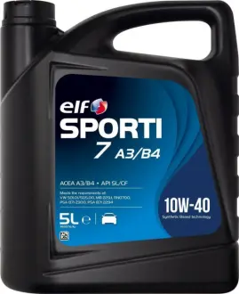 Олива моторн. SPORTI 7 A3 / B4 10W-40 (Каністра 5л) ELF 214254