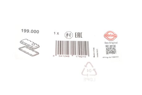 Прокладка клапанної кришки elring 199000
