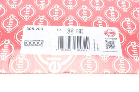 Прокладка головки циліндра elring 308200