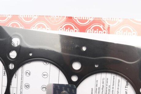 Прокладка головки блока металева elring 344661