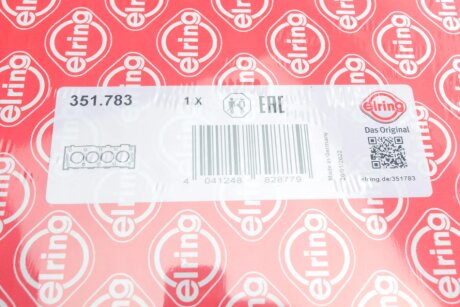 Прокладка головки блоку циліндрів elring 351783