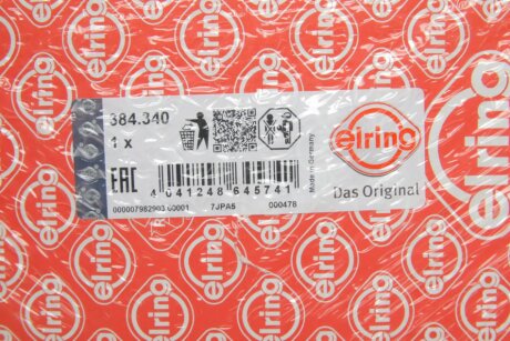 Комплект прокладок двигуна elring 384340