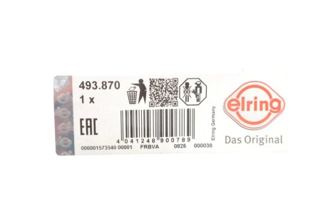 AUDI Прокладка натяжного пристрою ланцюга привода A3 Sportback (8PA) RS3 11-12, Q3 2.5 15-18 elring 493870