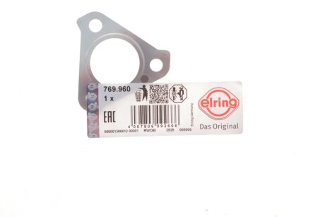 HYUNDAI Прокладка турбокомпресора ELANTRA III (XD) 2.0 CRDi 01-06, SANTA FE I (SM) 2.0 CRDi 4x4 01-06 elring 769960