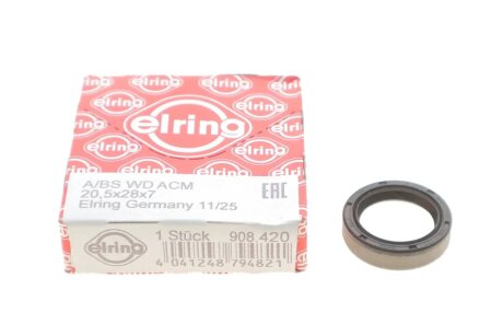 Сальник АКПП 20,5*28*7мм elring 908420