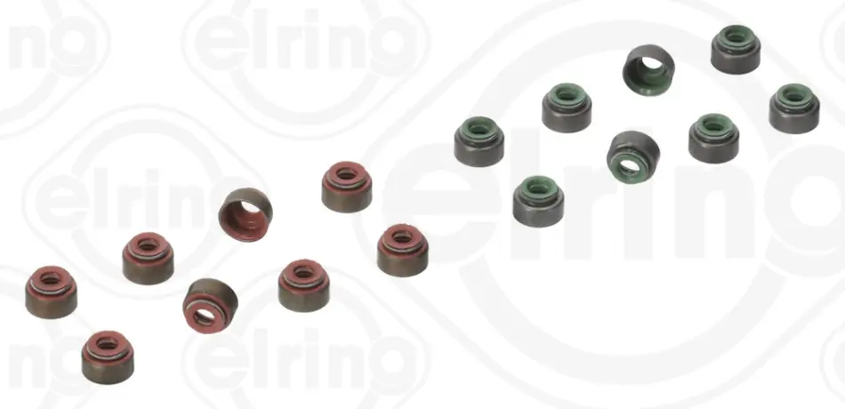Комплект сальників клапана 16 шт SUBARU 2.0 16V (вир-во) Elring B61010 (фото 1)