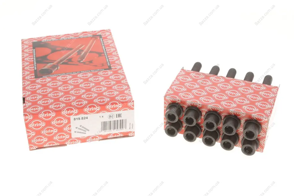 Болт головки блока (компл.) VAG 1.3D/1.4D/1.6D/TD/1.7D/1.9D/TD ABL (4CYL) (пр-во) elring 819.824