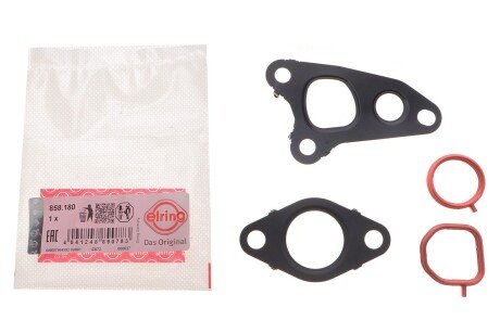 TOYOTA Комплект прокладок системи рециркуляції ВГ CAMRY 2.5 Hybrid 17-, RAV 4 V 2.0 VVTi 18-, LEXUS UX 200 18- elring 858180