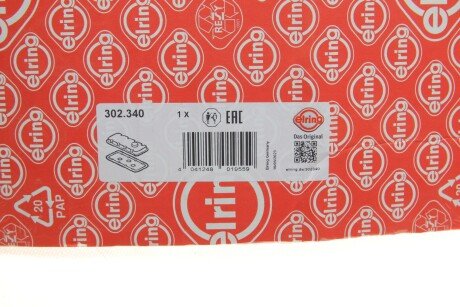 Комплект прокладки крышки клапанов elring 302340