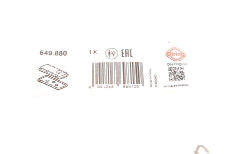 Комплект прокладок клап.кришки elring 649880