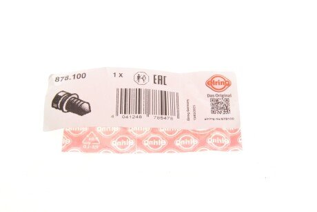 Пробка піддону картера + шайба (комплект) elring 878100