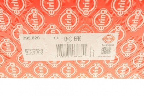 Прокладка, головка цилиндра VAG 3,0 TDI цил. 4-6, кол-во отв.3, 1,68 мм elring 299820