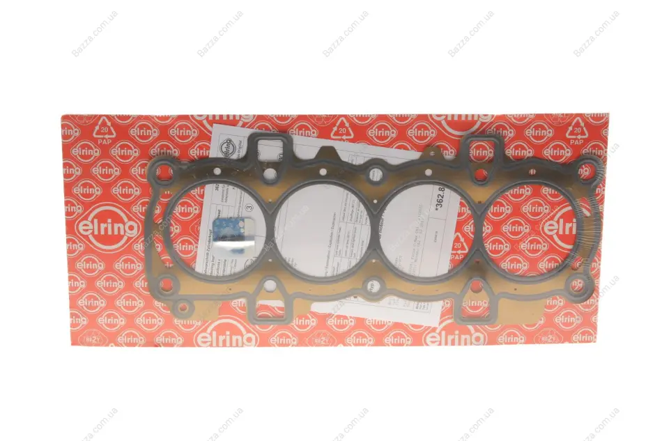 Прокладка головки цилиндра FORD 1,6 16V 07- (пр-во) elring 362832