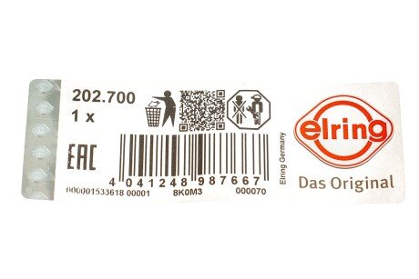 Прокладка клапана відпрацьованих газів elring 202700