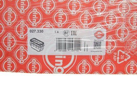 Прокладка масляного поддона двигателя FORD 1.8TDCI F9DA/F9DB/KKDA/KKDB/C9DA/C9DB/C9DC/FFDA (El elring 027330