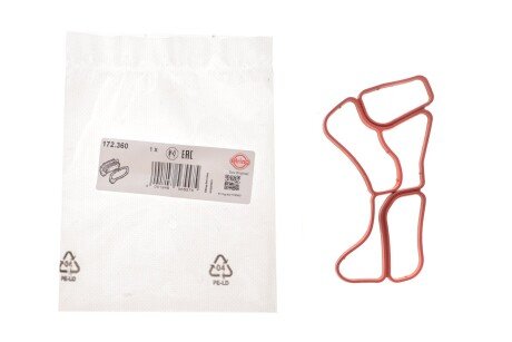 Прокладка радіатора DB C, CLK, CLC, SLK, GLK, E, M, R, Sprinter 2.5-5.5 06.04- elring 172360