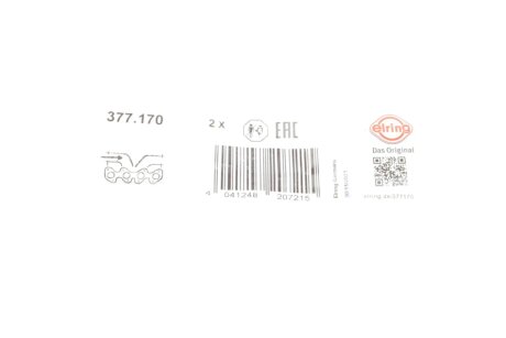 Прокладка впускного колектора elring 377170