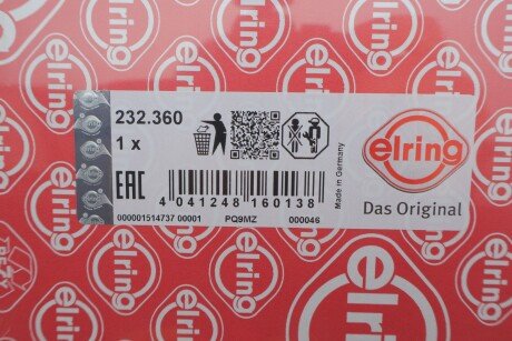 Прокладка выпускного коллектора elring 232360