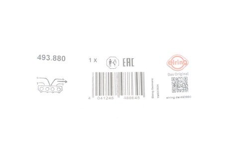 Прокладка выпускного коллектора elring 493880