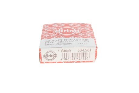 Сальник гидроусилителя руля (гура) elring 504581