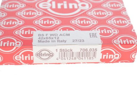 Сальник гідропідсилювача керма (гура) elring 706035