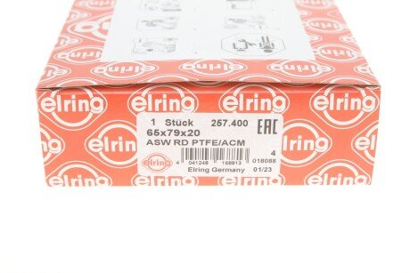 Сальник коленвала передний elring 257400