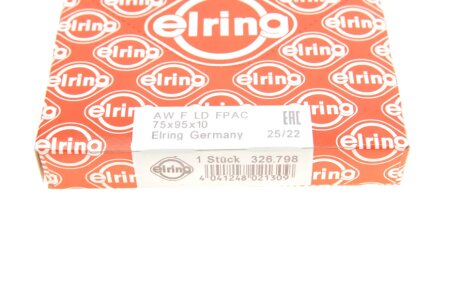 Сальник коленвала передній elring 326798