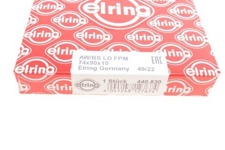 Сальник коленвала передний elring 440830