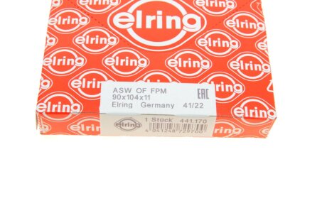 Сальник коленвала передний elring 441170