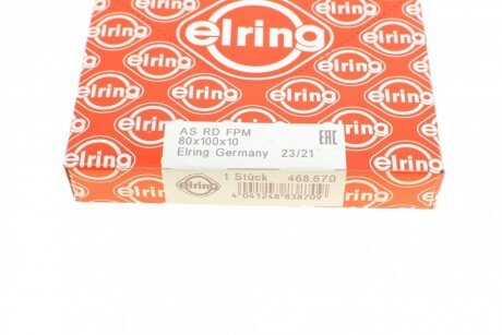 Сальник коленвала передний elring 468670