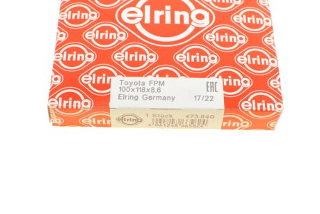 Сальник коленвала передний elring 473840
