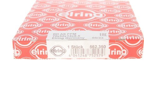 Сальник коленвала передній elring 562350