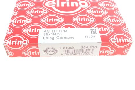 Сальник коленвала передний elring 584930