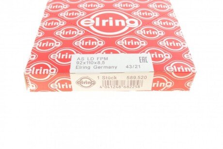 Сальник коленвала передній elring 589520
